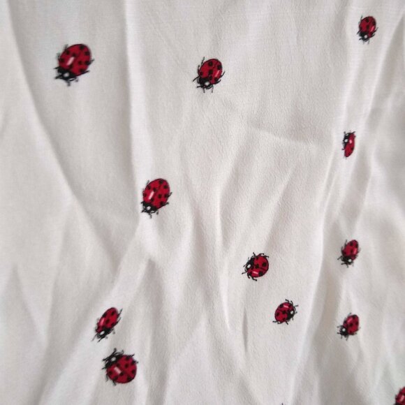 Zara sleeveless blouse top ladybugs NWT - Picture 4 of 9